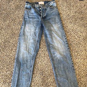REVICE Light Wash Straight Leg Jeans